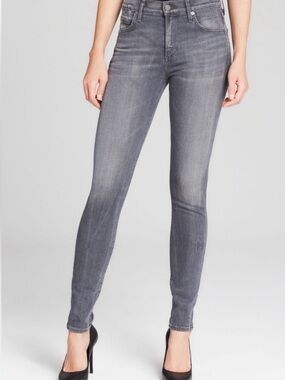 Citizens Of Humanity Womens Skinny Jeans in Washed Grey